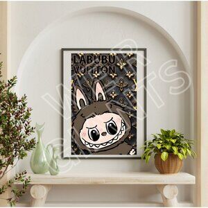 Luxury Labubu Vuitton (Labubu Louis Vuitton) 11x17 Art Print